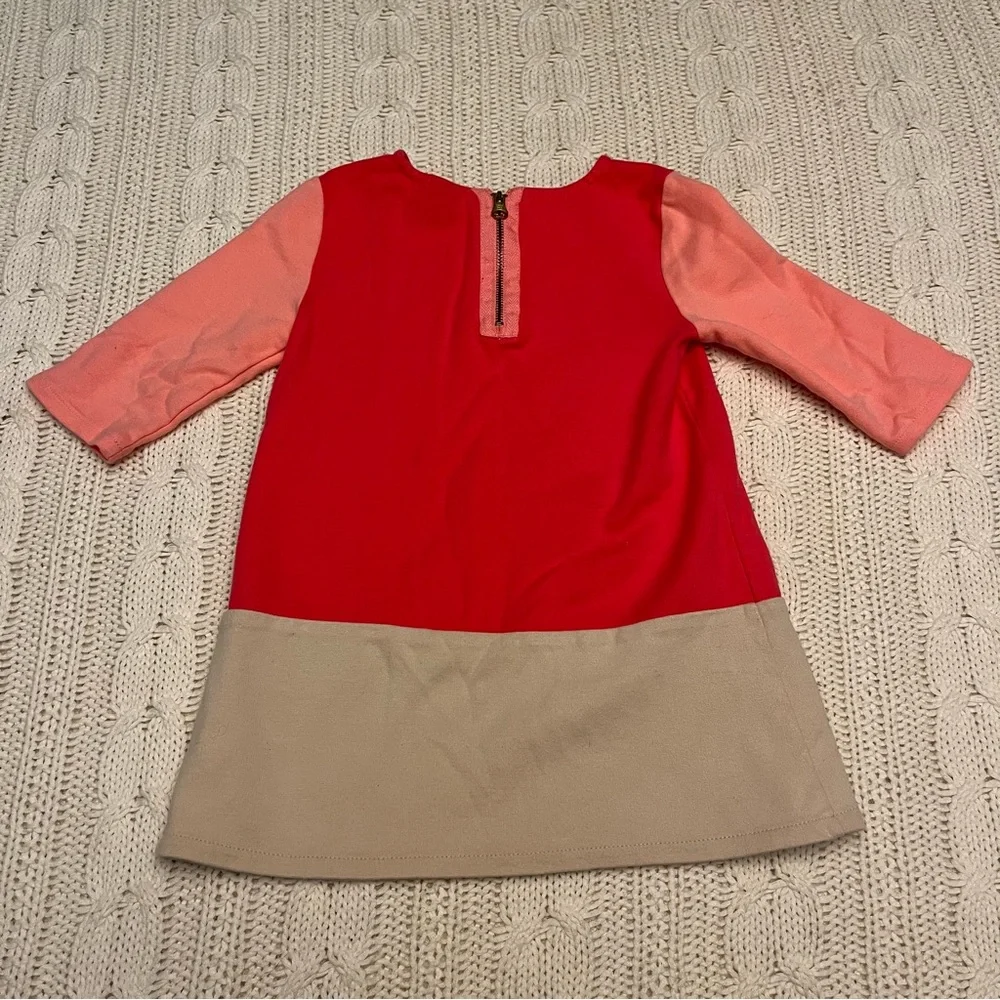 Baby GAP Toddler Girls Size 2 Years Colorblock Pink and Tan Dress